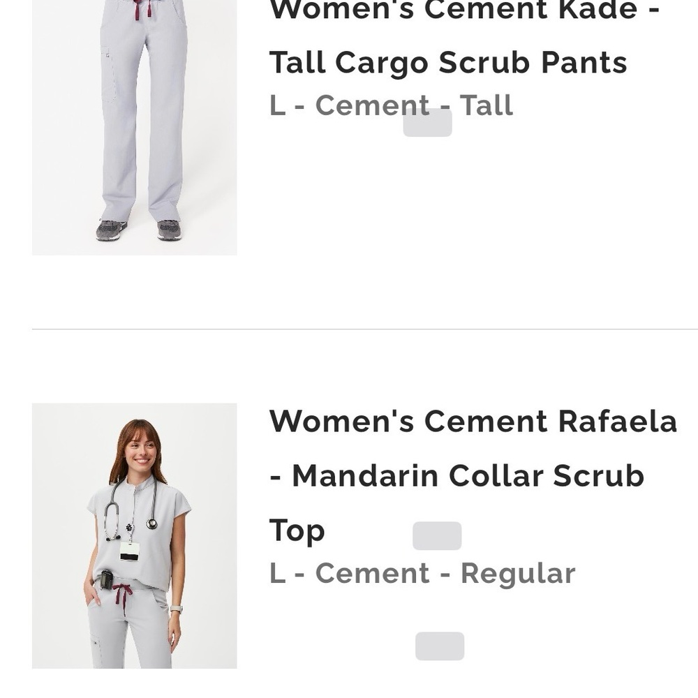 FIGS - Women's Cement Scrub Set